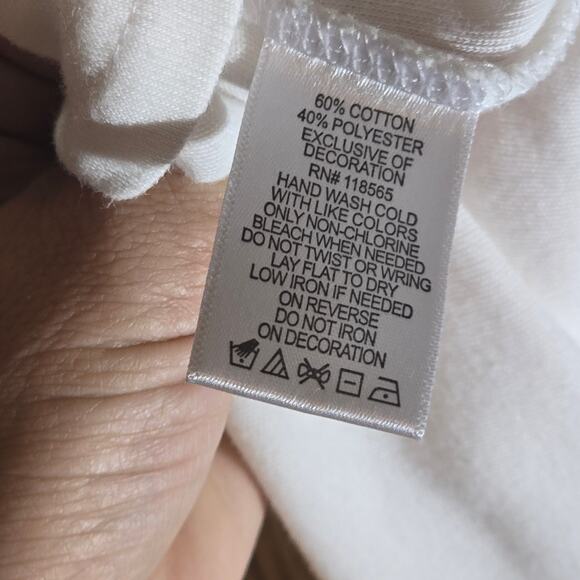 Quacker Factory split neck beaded tunic top 3X - Picture 5 of 7